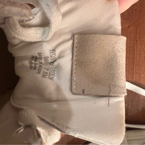Madewell White and Tan Leather Basketball Sneakers 9 - Picture 5 of 5